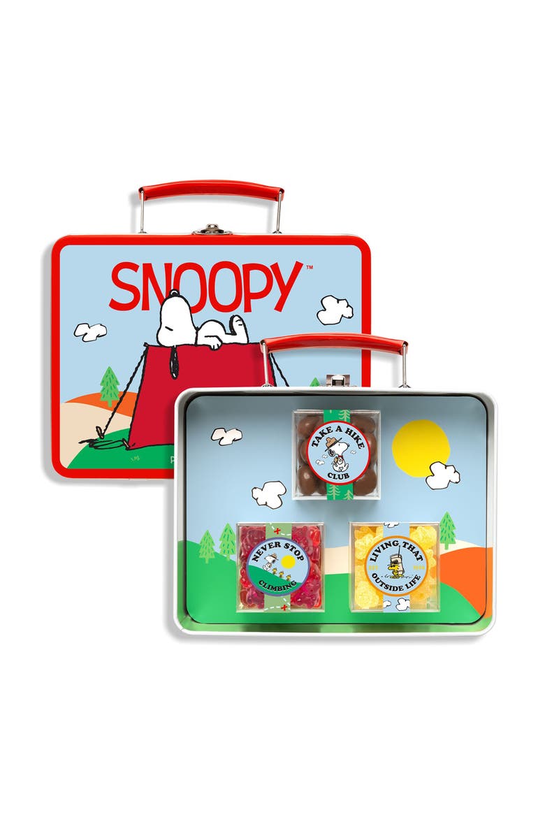 sugarfina x Peanuts 3-Piece Candy Lunchbox & 2-Piece Candy Bento Box Set, Alternate, color, 