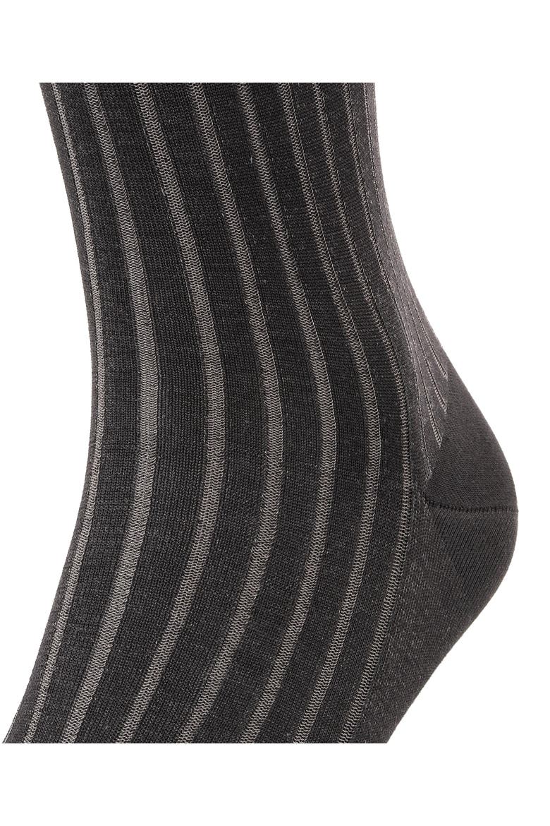Shadow Striped Cotton Knee High Socks, Alternate, color, Grey-White