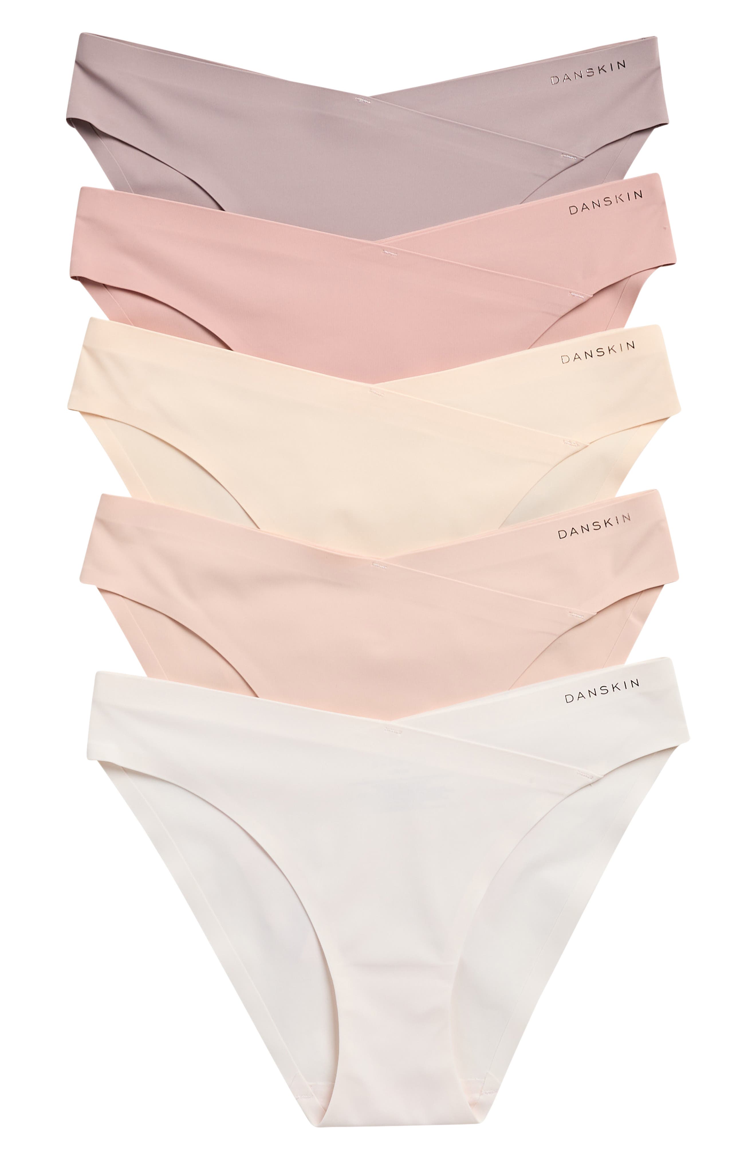 Danskin Assorted 5-Pack V-Front Crossover Briefs