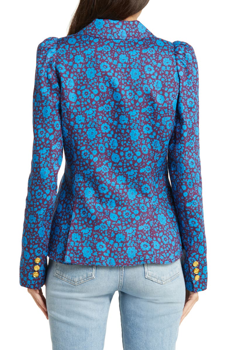 Smythe Puff Sleeve One-Button Blazer, Alternate, color,