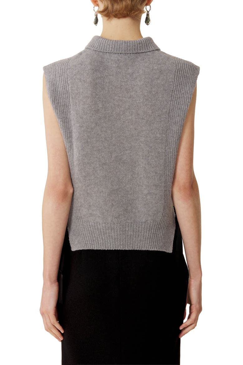 Sleeveless Cashmere Sweater, Alternate, color, Light Grey
