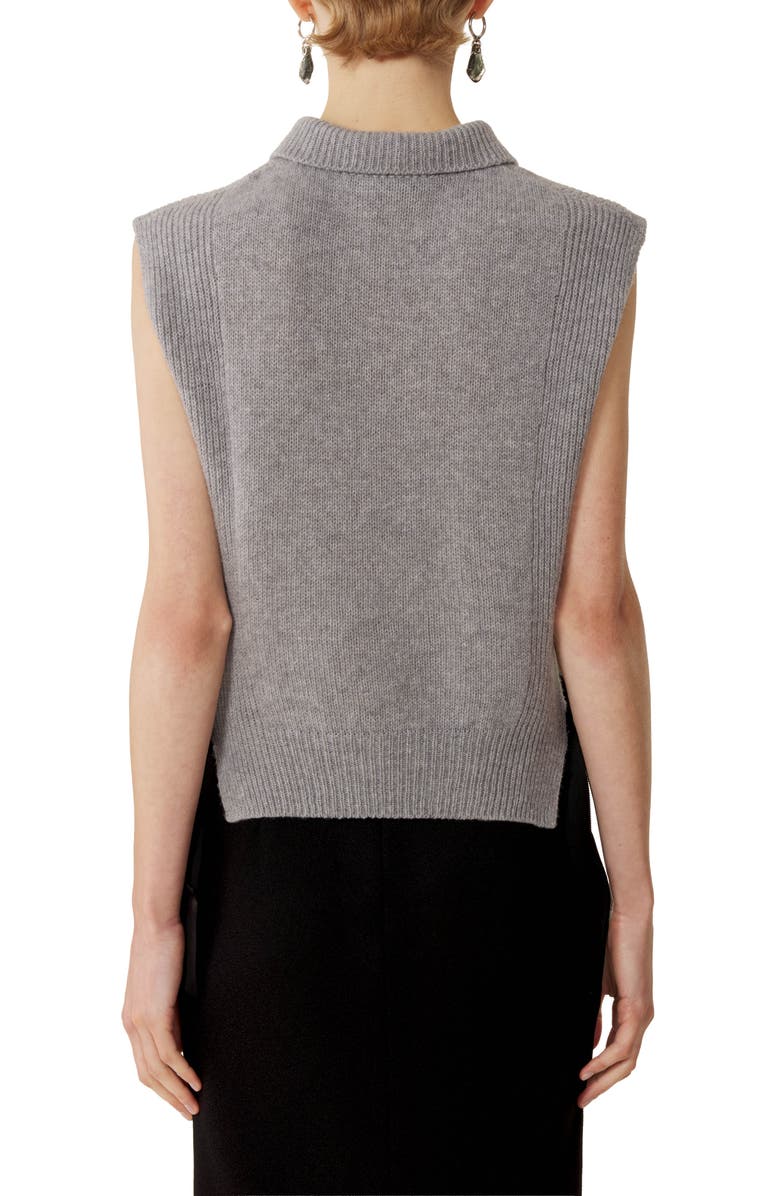 Lanvin Sleeveless Cashmere Sweater, Alternate, color, Light Grey