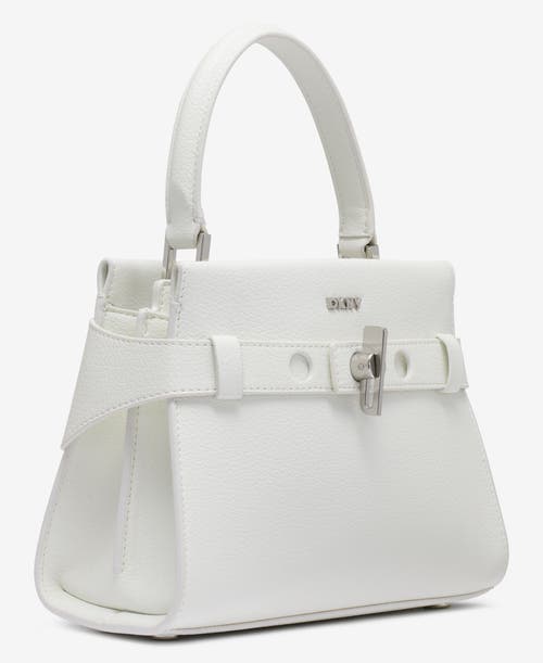 Dkny Bleeker Small Satchel In Optic White