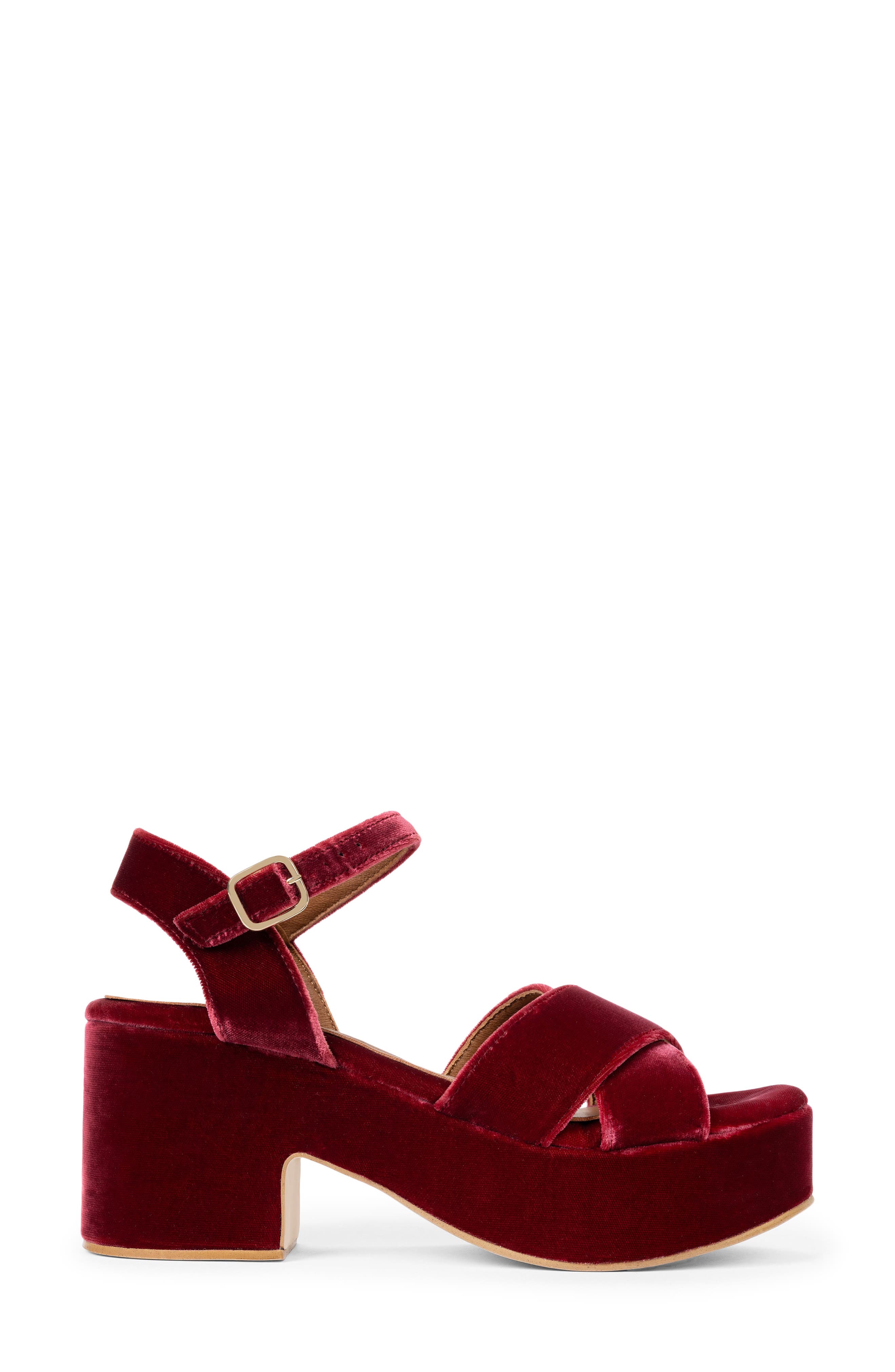 Penelope Chilvers Azalea Velvet Platform Sandal (Women) | Nordstrom