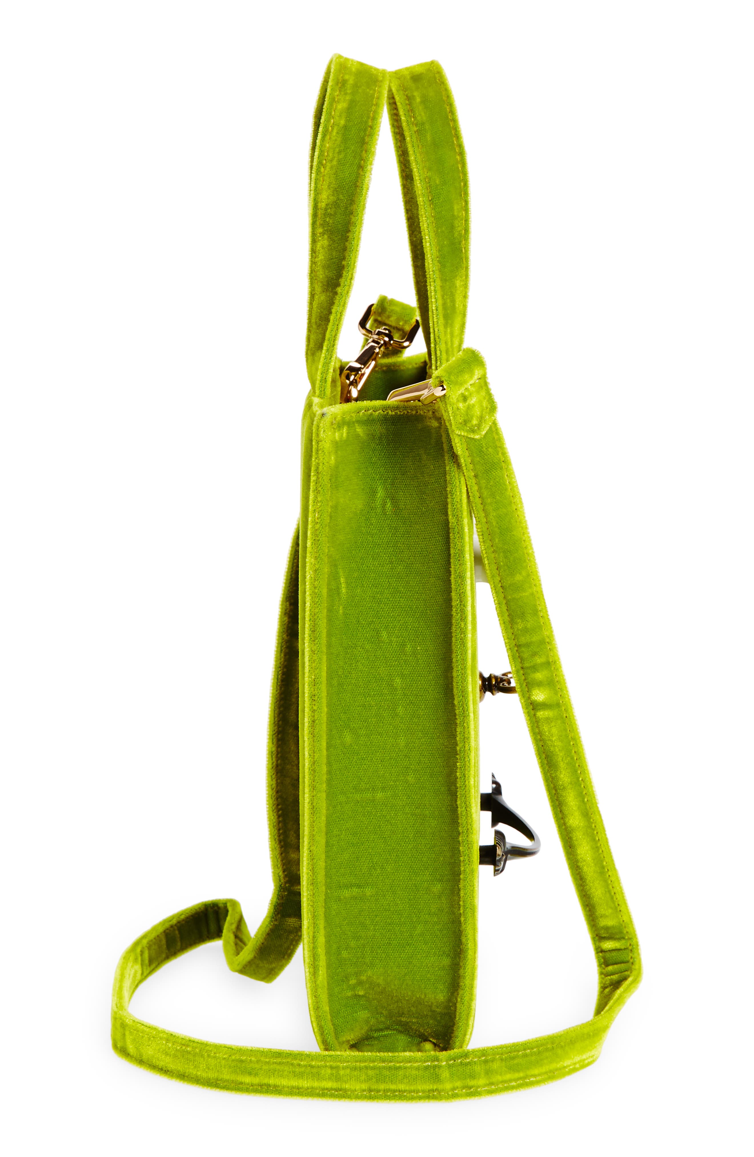 Dauphinette The Beast Bag Velvet Tote, Alternate, color, 