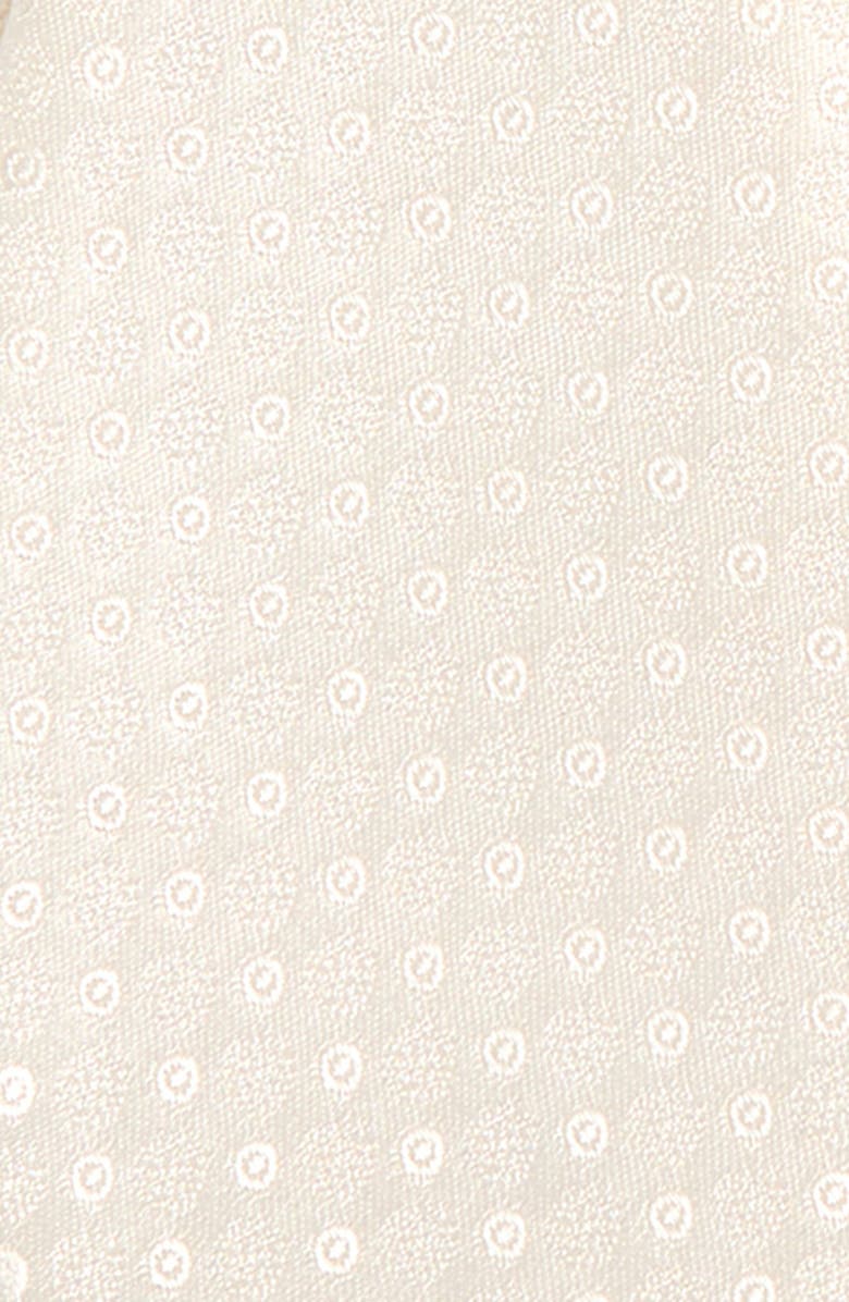 David Donahue Jacquard Silk Bow Tie, Alternate, color, White