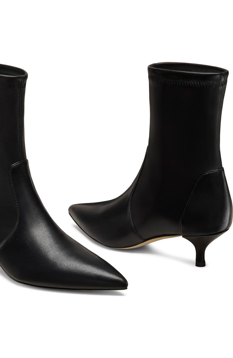 Stuart Weitzman Mara 50 Kitten Heel Bootie, Alternate, color, Black