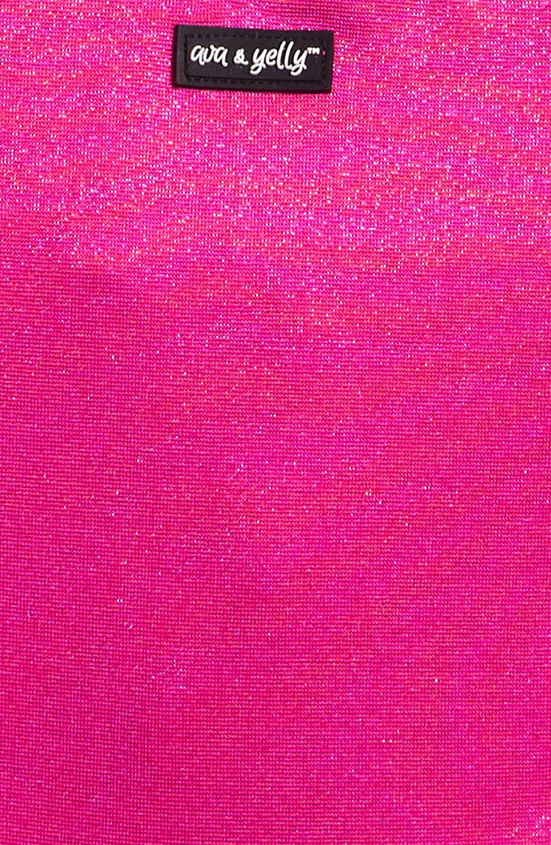 Ava & Yelly Kids' Shimmer Two-Piece Swimsuit, Alternate, color, Fuschia