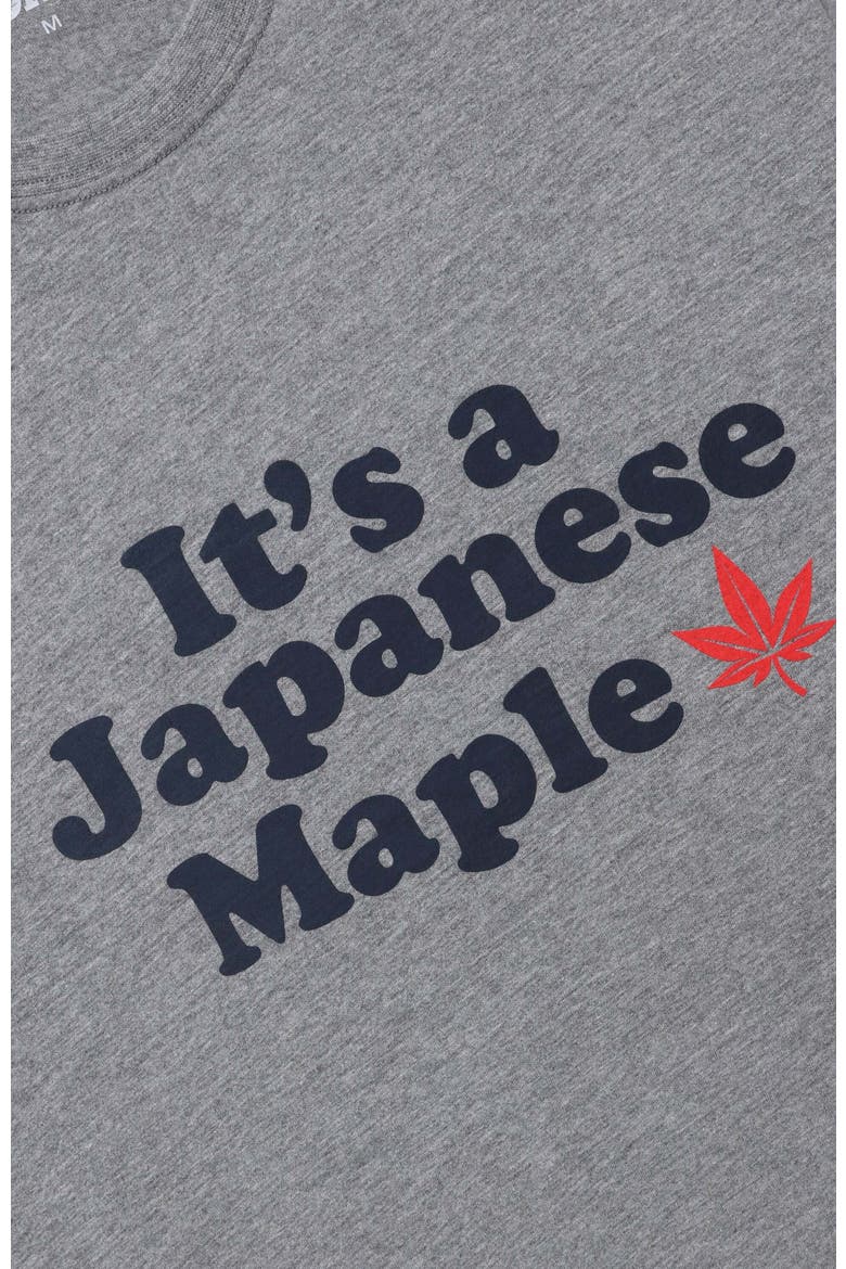 Japanese Maple Leaf Tee, Alternate, color, Heather Grey