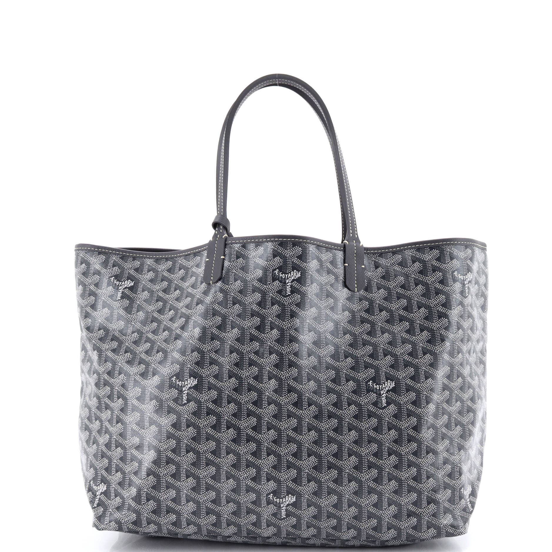 Pre-Owned Goyard Saint Louis Tote Coated Canvas PM, Alternate, color, Gray