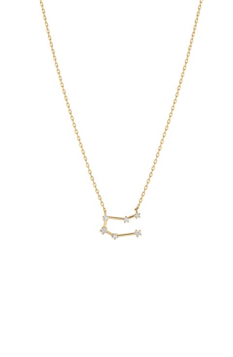 14k Gold Constellation Zodiac Necklace, 12 Zodiac Constellation Gift Idea