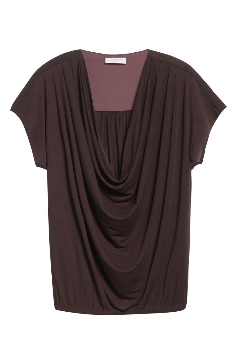 Ramy Brook Dorothy Cowl Neck Top, Alternate, color, Blackberry