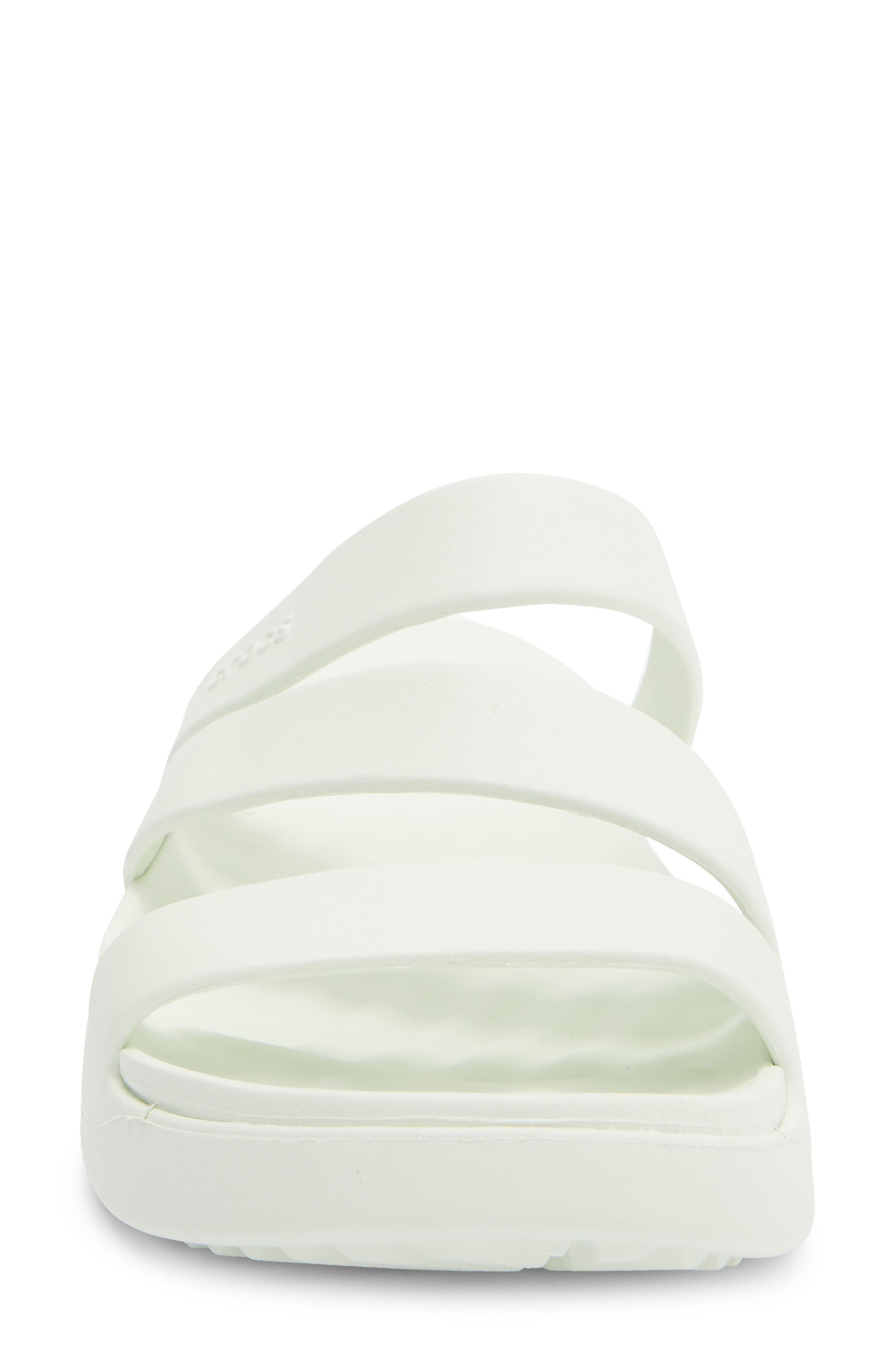 CROCS Getaway Waterproof Strappy Slide Sandal, Alternate, color, Mint Tint
