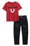 Horseshoe Graphic T-Shirt & Jeans Set