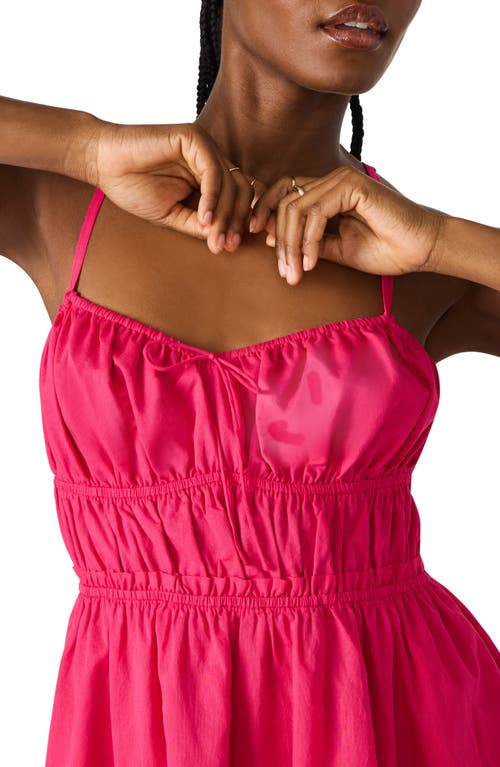 Steve Madden Heather Cotton Mini Sundress In Pink
