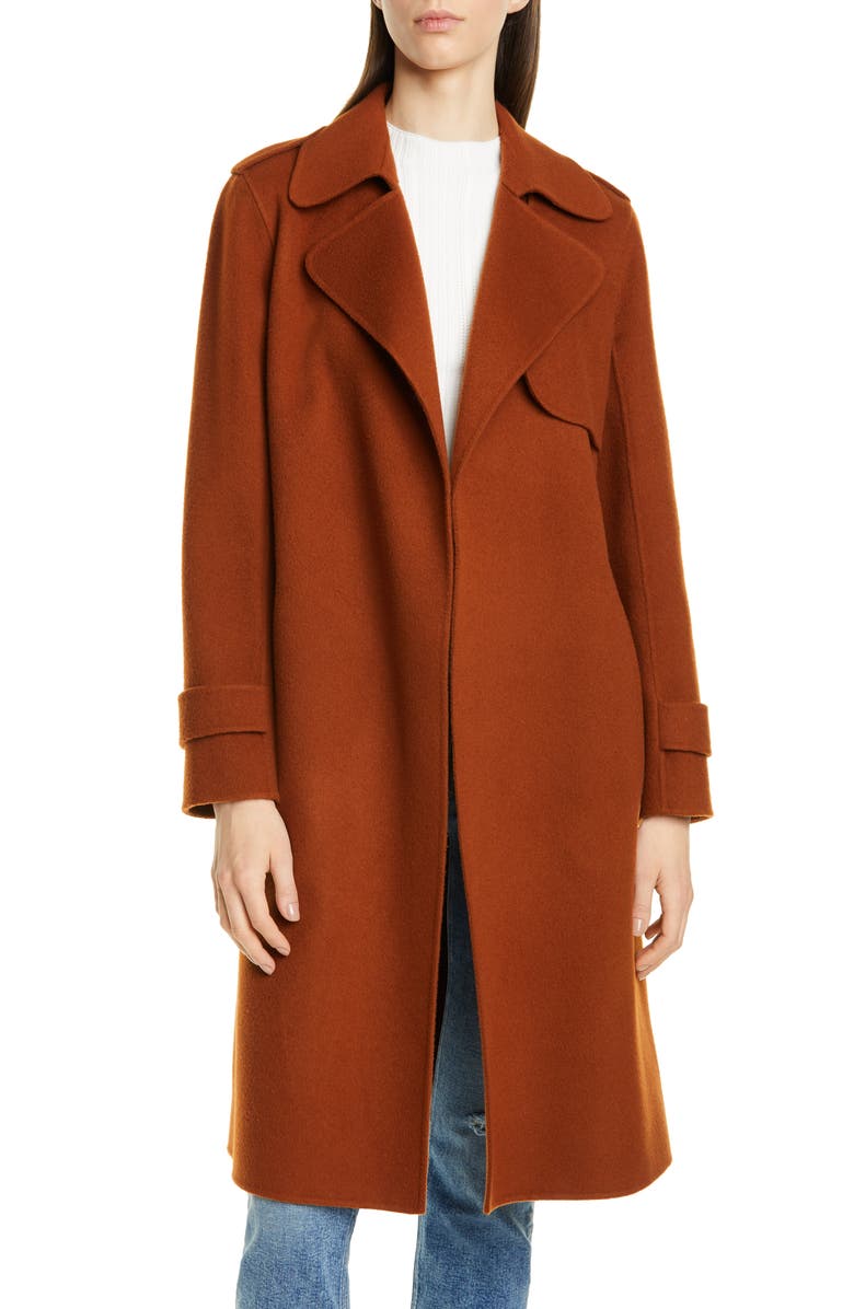 Theory Oaklane Wool & Cashmere Wrap Coat, Main, color, 