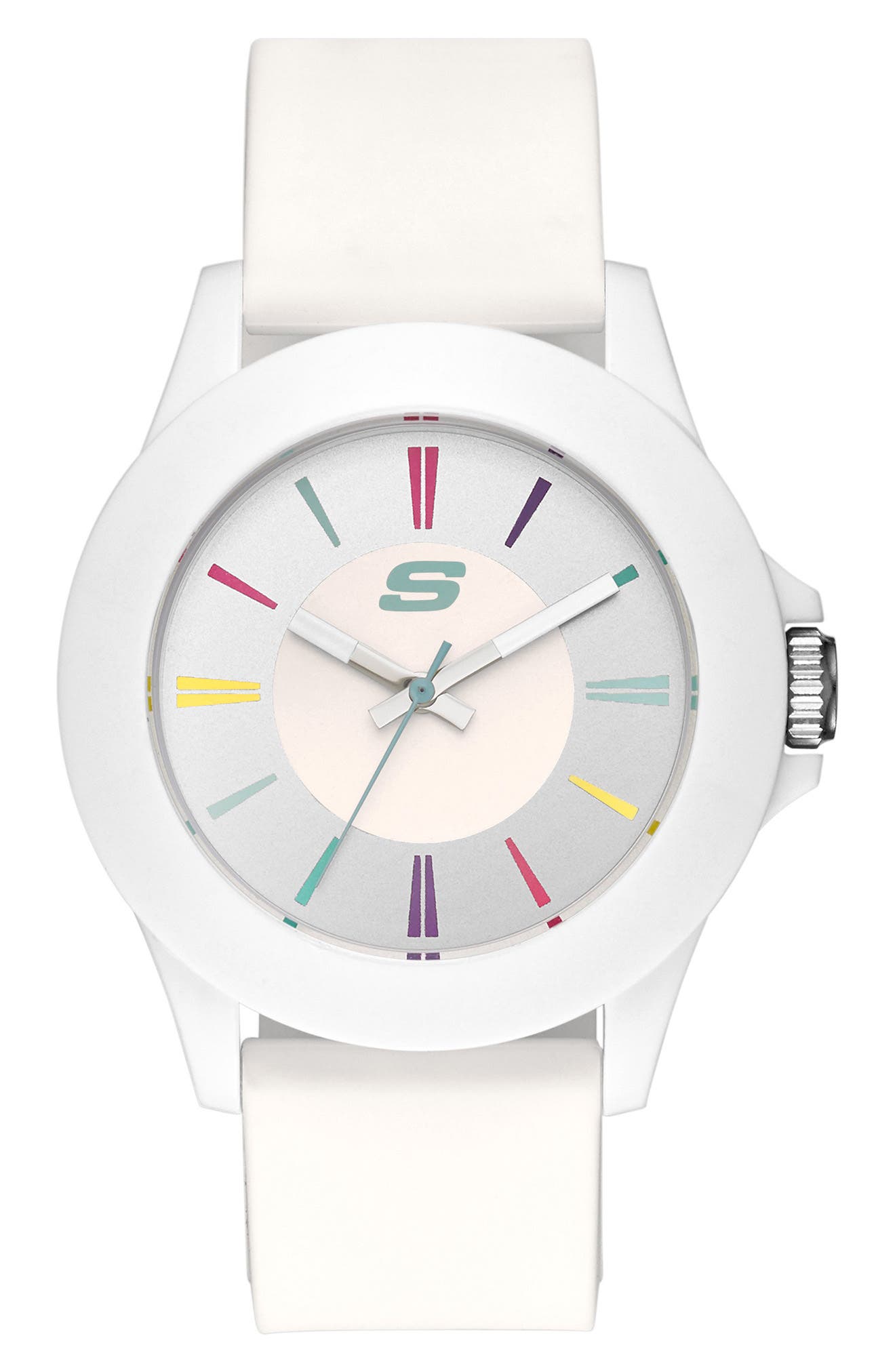 Rosencrans Silicone Strap Watch, 40mm