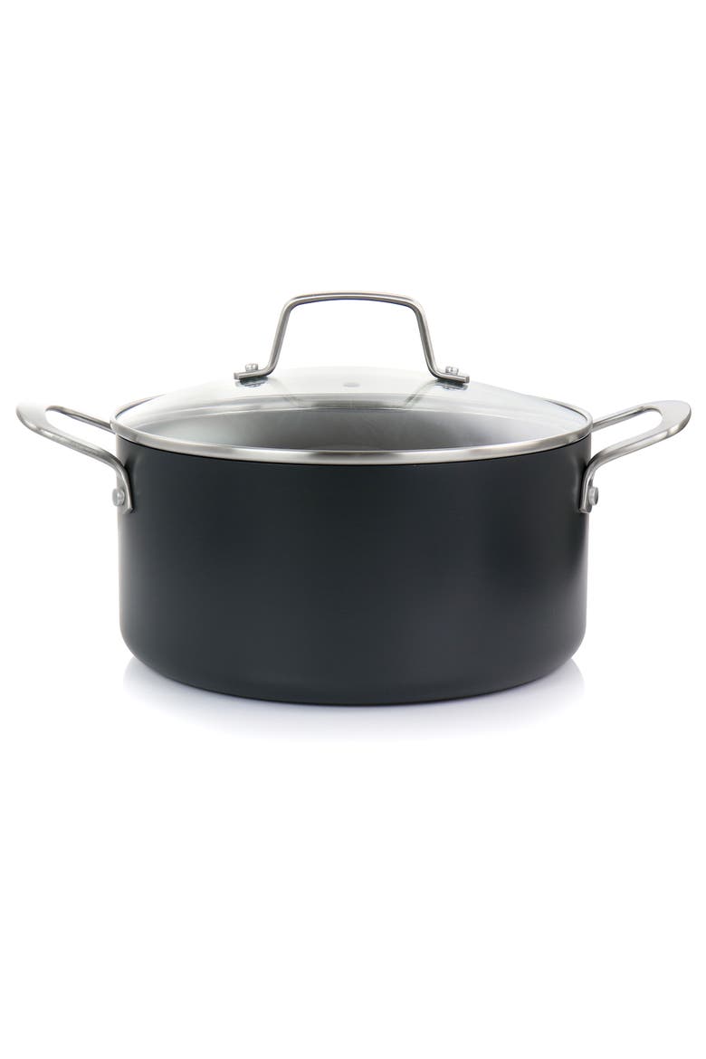 10 Piece Nonstick Hard Aluminum Cookware Set, Alternate, color, Matte Black