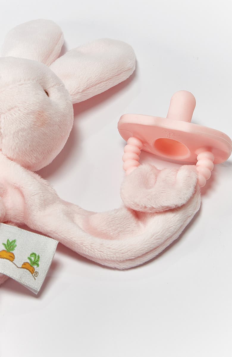 Bunnies by the Bay Blanket & Bunny Silly Buddy Pacifier Holder Set, Alternate, color,