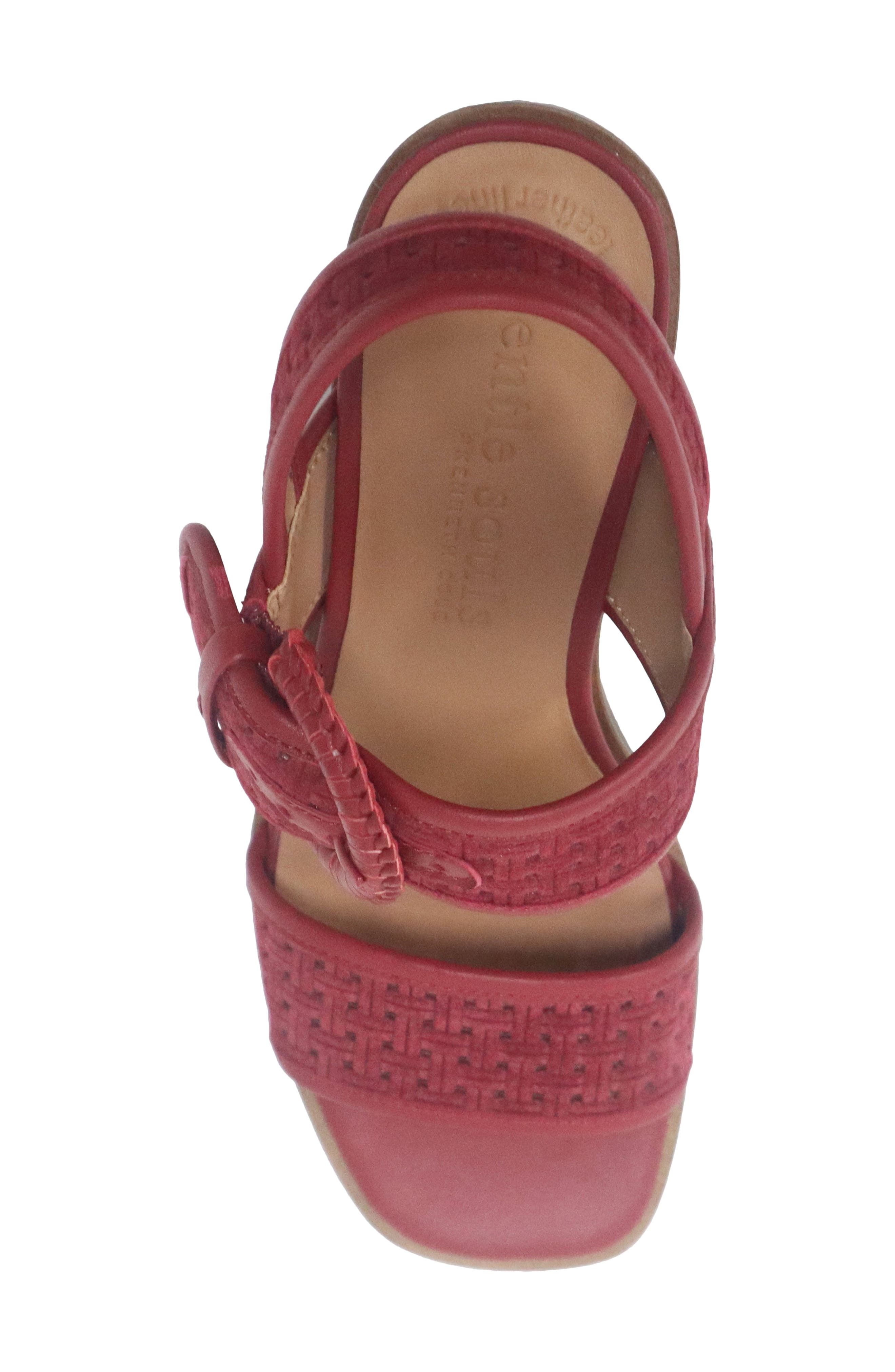 Mystic Slingback Sandal, Alternate, color, RED DAHLIA SUEDE