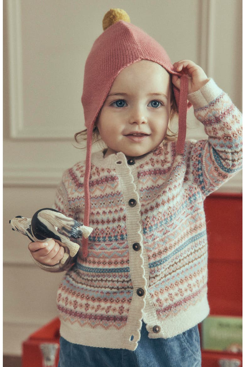 Fair Isle Cardigan, Alternate, color, SOFT MULTI FAIR ISLE