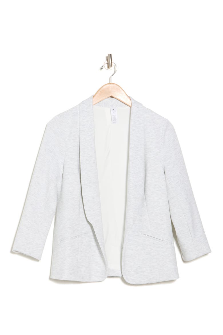 Bentley Scuba Knit Blazer, Alternate, color, HEATHER LIGHT GREY