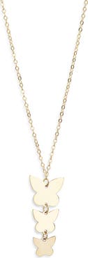 Bony Levy 14K Gold Butterfly Pendant Necklace