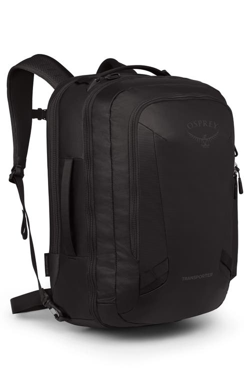 Osprey Transporter 36-liter Travel Backpack In Raven Black/black