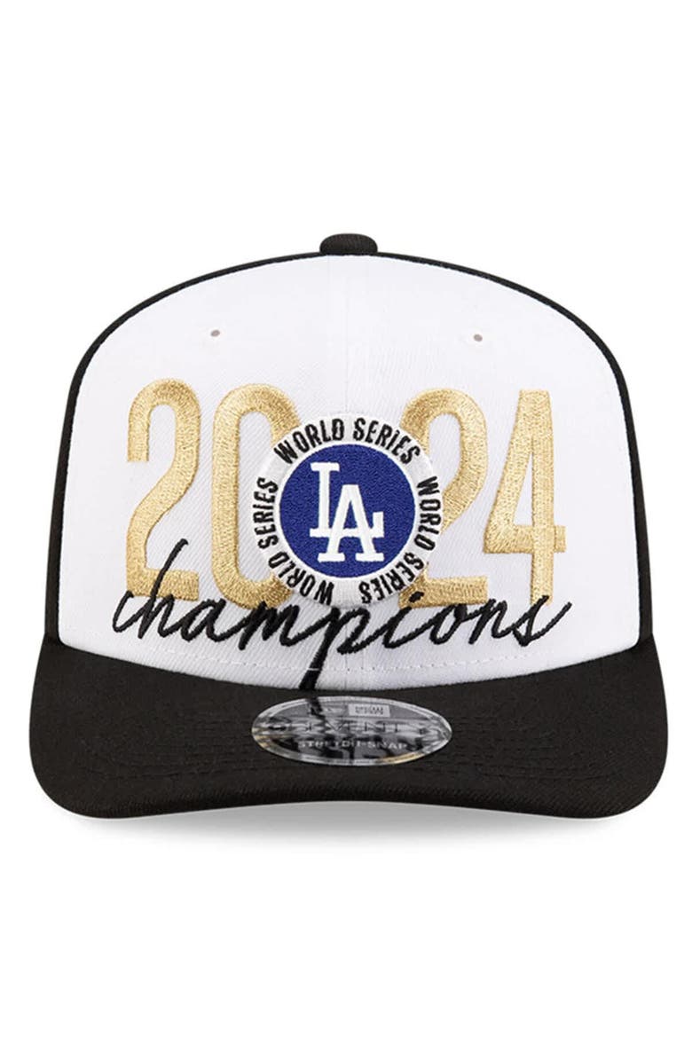 New Era Men's New Era Black Los Angeles Dodgers 2024 World Series Champions Locker Room 9SEVENTY Stretch-Snap Hat, Alternate, color, 