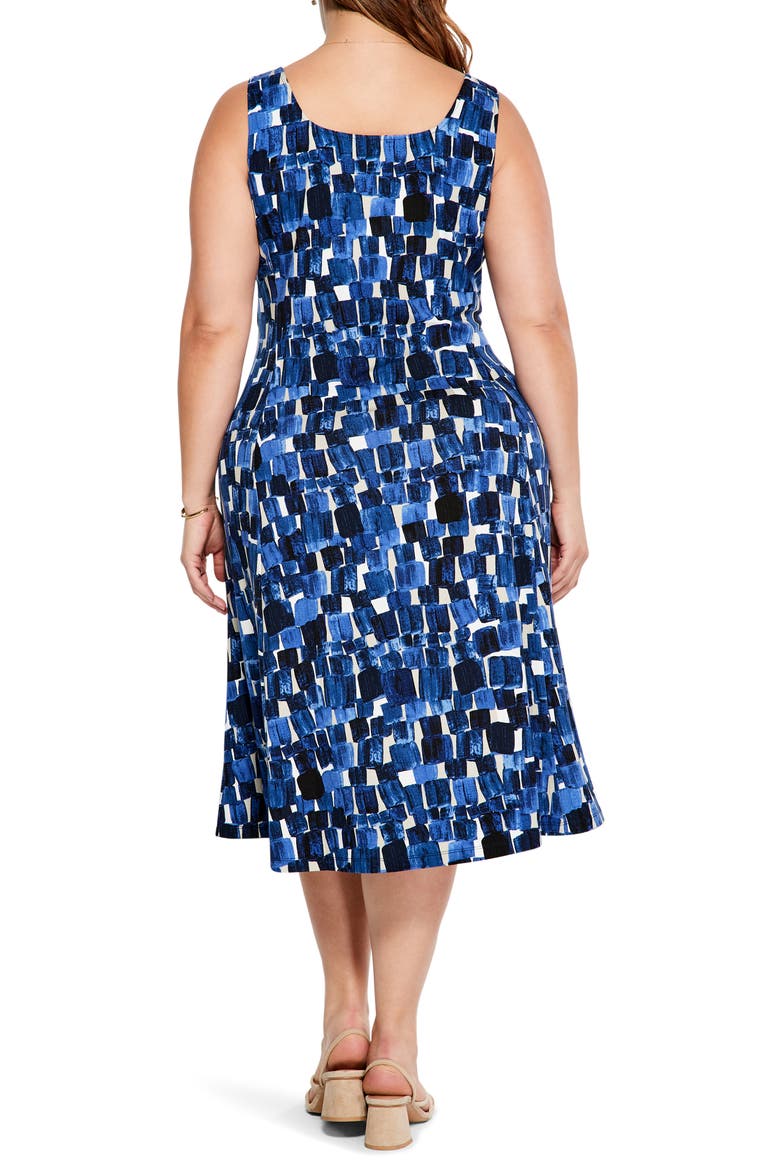 Artist Blocks Sleeveless Dress, Alternate, color, BLUE MULTI