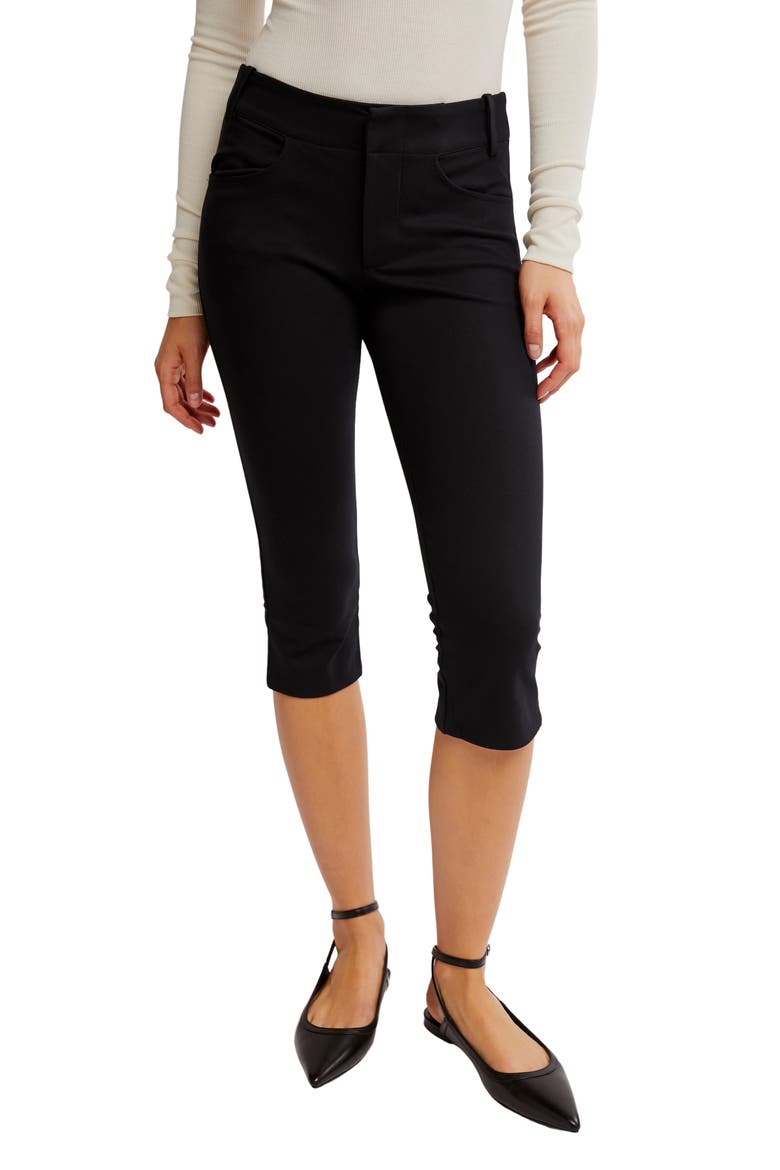 Bette Super Slim Capri Pants, Main, color, BLACK