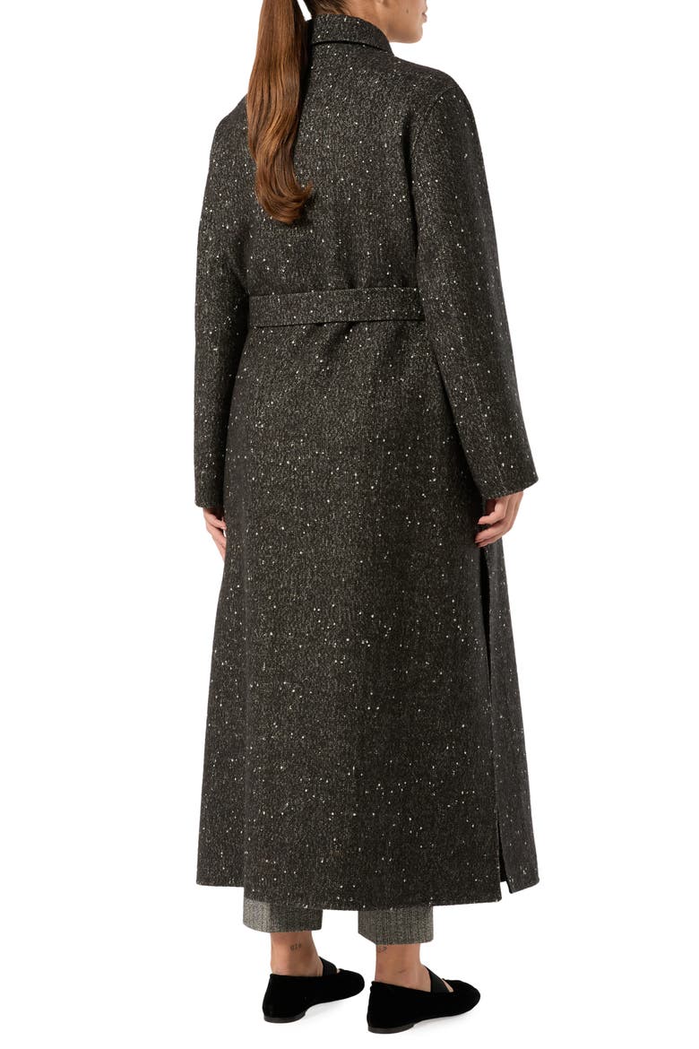 Long Coat, Alternate, color, BLACK WHITE