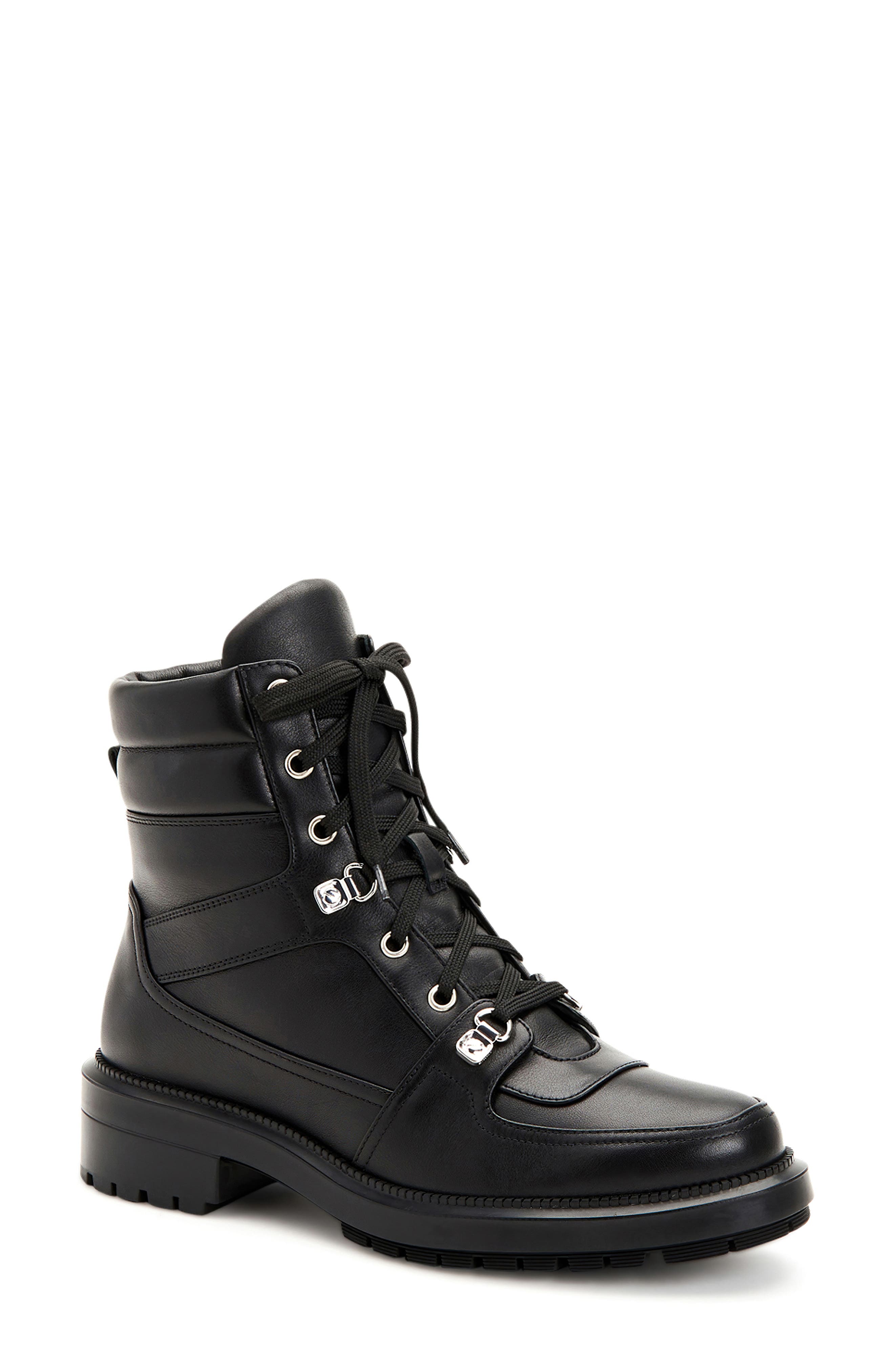 Aquatalia Lene Water Resistant Lug Sole Boot, Main, color, 