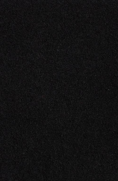 Bcbg Bouclé Fringe Triangle Scarf In Black