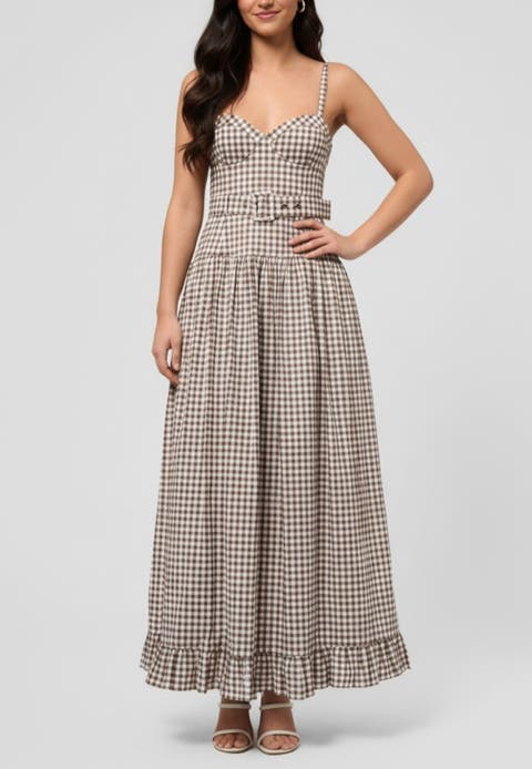 Elodie Sweetheart Neck Maxi Dress