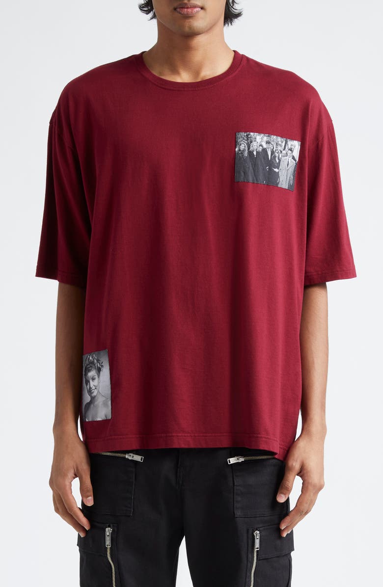 Undercover 'Twin Peaks' Oversize Cotton Graphic T-Shirt, Main, color, 