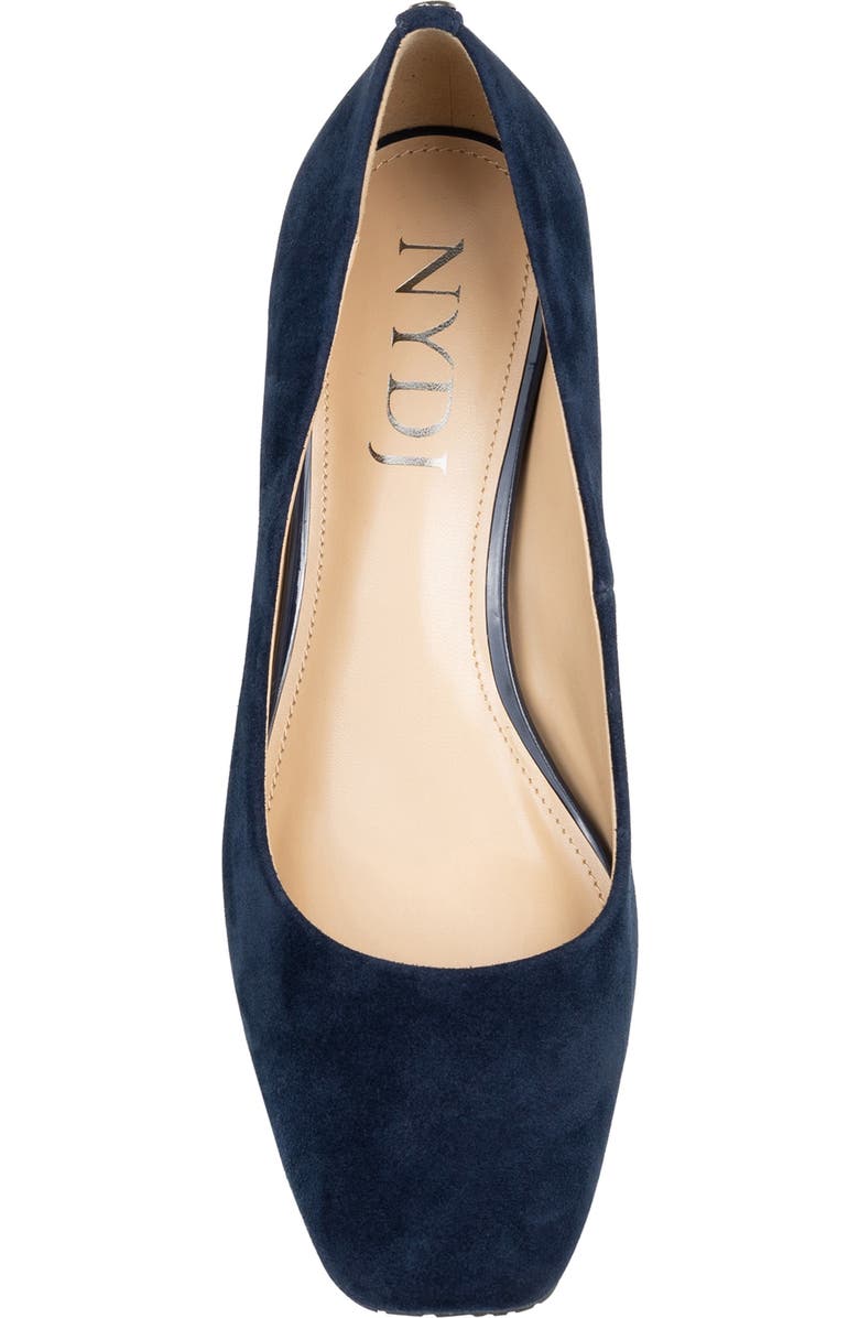 NYDJ Teddie Square Toe Pump, Alternate, color, Navy