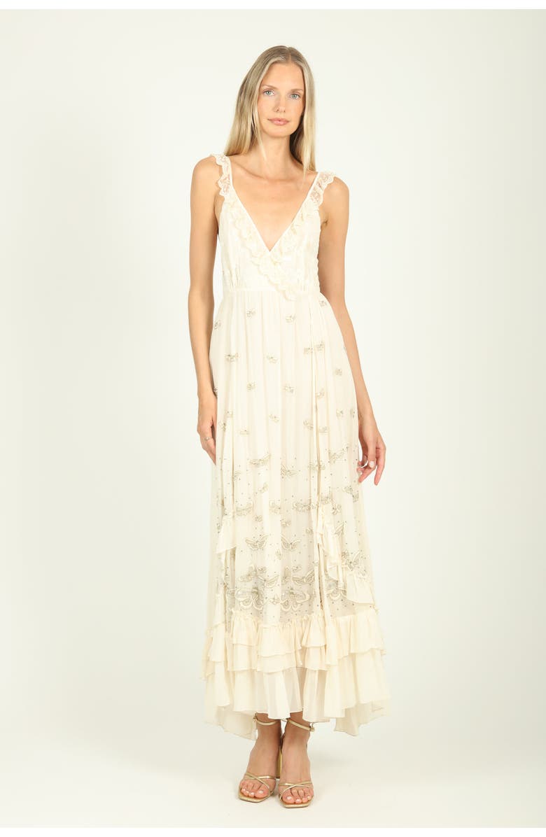 SECRET MISSION Celine Dress, Main, color, Vintage Crème