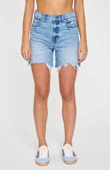 DAZE Sundaze High Waist Cutoff Denim Shorts