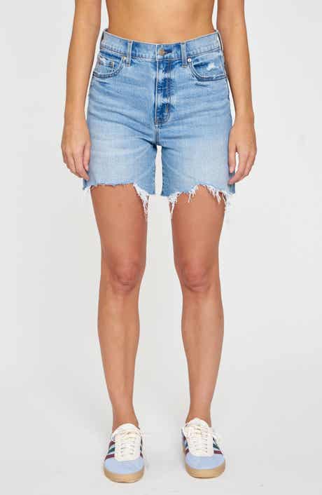 DAZE Sundaze High Waist Cutoff Denim Shorts