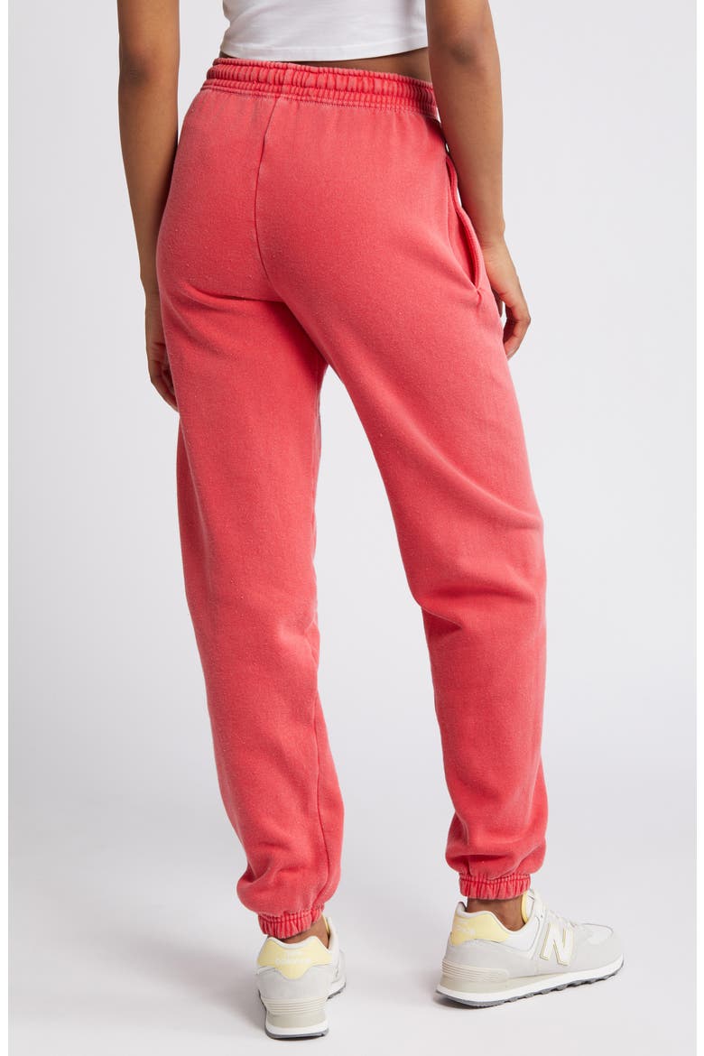 If Cotton Blend Joggers, Alternate, color, WASHED RED