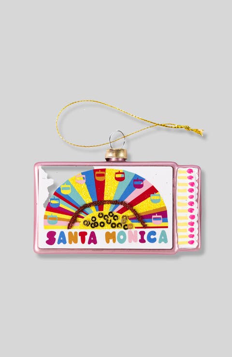Matchbook Ornament - Santa Monica