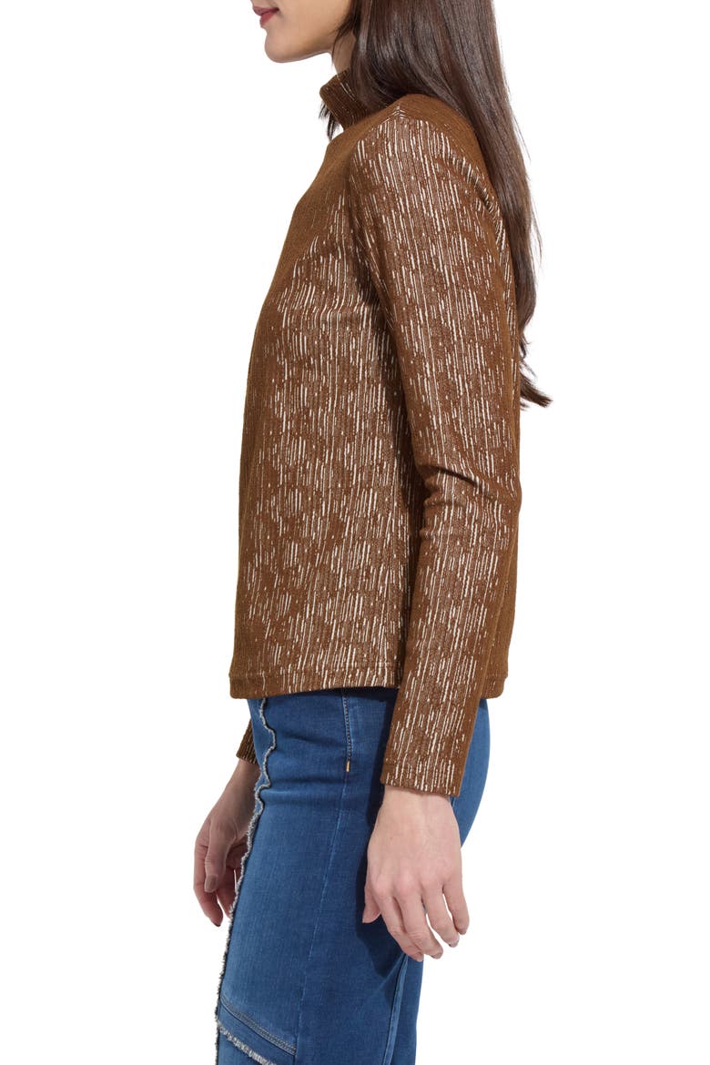 Carter Textured Turtleneck, Alternate, color, ROBUST BROWN