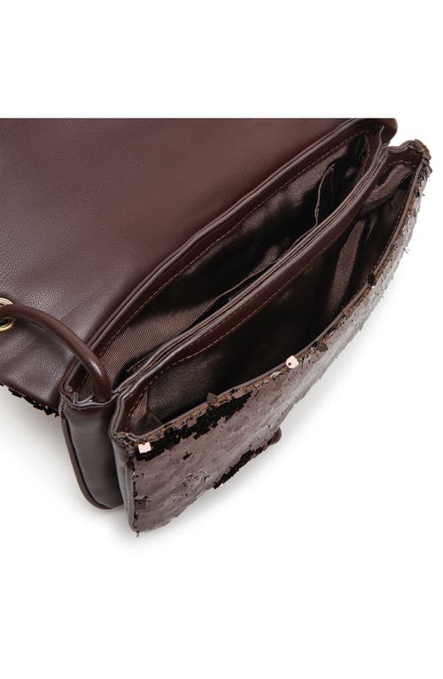 Dolce Vita Alice Shoulder Bag Brown Sequin Stella In Brown