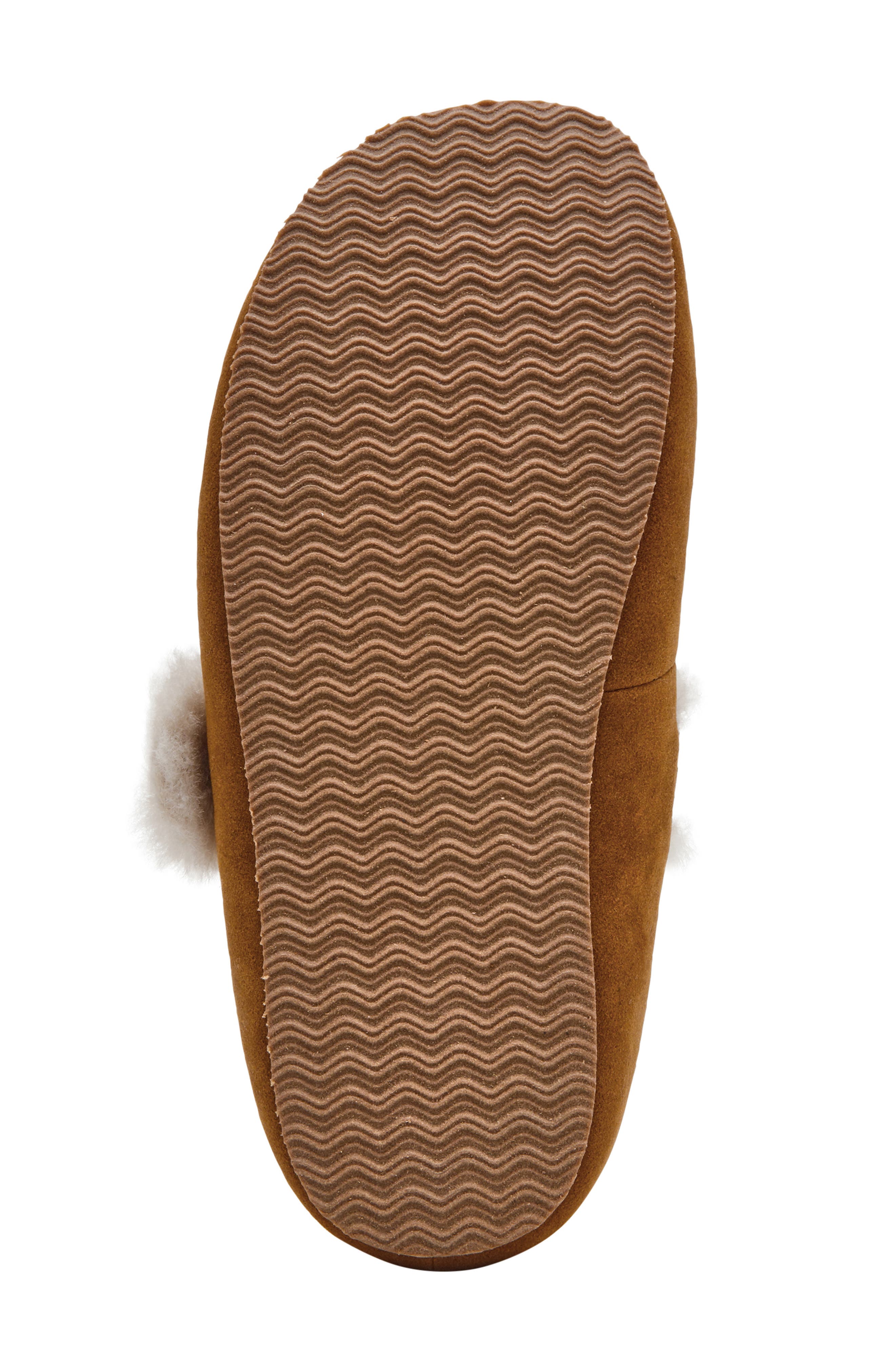 Steve Madden Cloudy Faux Shearling Mule, Alternate, color, Chestnut