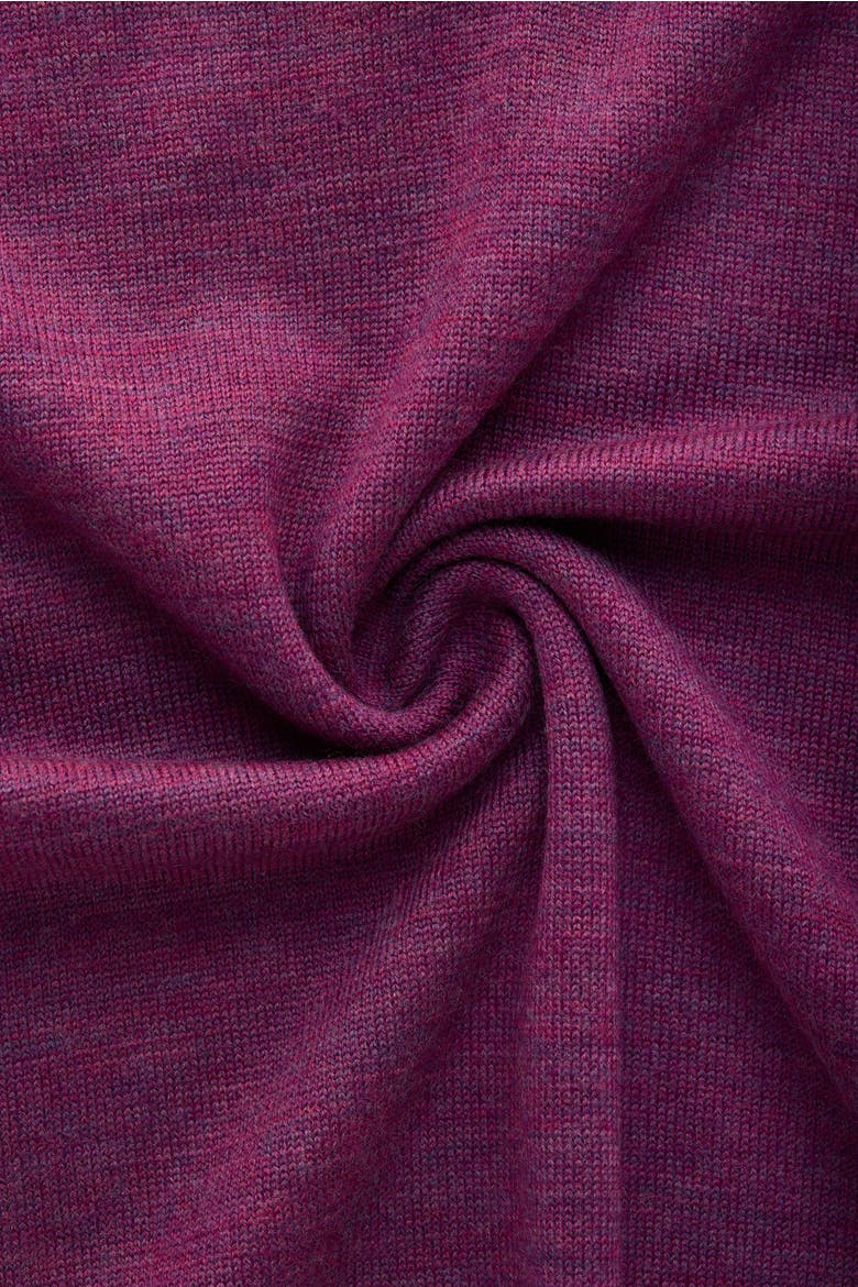 Wool Knitted Long Sleeve Polo, Alternate, color, Purple