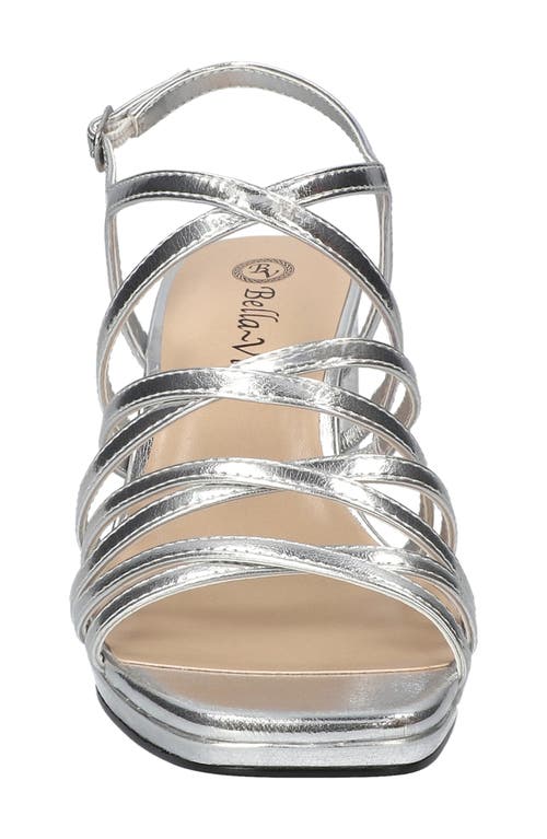 Bella Vita Damsel Slingback Sandal In Silver