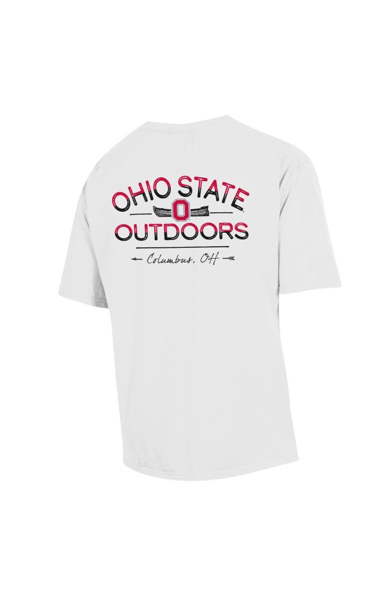 Comfort Wash Men's Comfort Wash White Ohio State Buckeyes Great Outdoors T-Shirt, Alternate, color, 