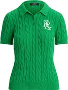 Lauren Ralph Lauren Natrissa Cable Knit Polo Sweater