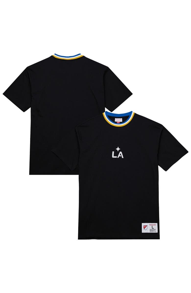 Mitchell & Ness Black LA Galaxy Playmaker T-Shirt, Main, color, Black